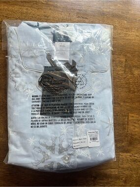 Pottery Barn Harry Pottery Teen Light Blue Pajama set with Silver Star Accents